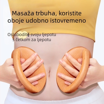 Plastični uređaj za vakuum (cupping) s jednoručnom masažnom četkom i 20 ml esencijalnog ulja