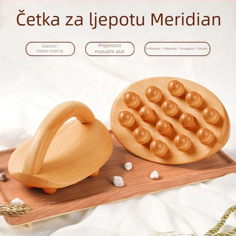 Plastični uređaj za vakuum (cupping) s jednoručnom masažnom četkom i 20 ml esencijalnog ulja