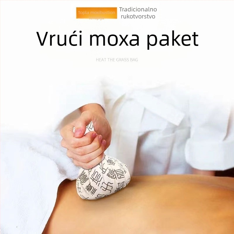 Ruyizhai Biljna Zdrava Lopta od Pelina, Mirisna Tajanska Masažna Kugla, Topli Moxa Paket, Kompres za oči i lice, 100 g