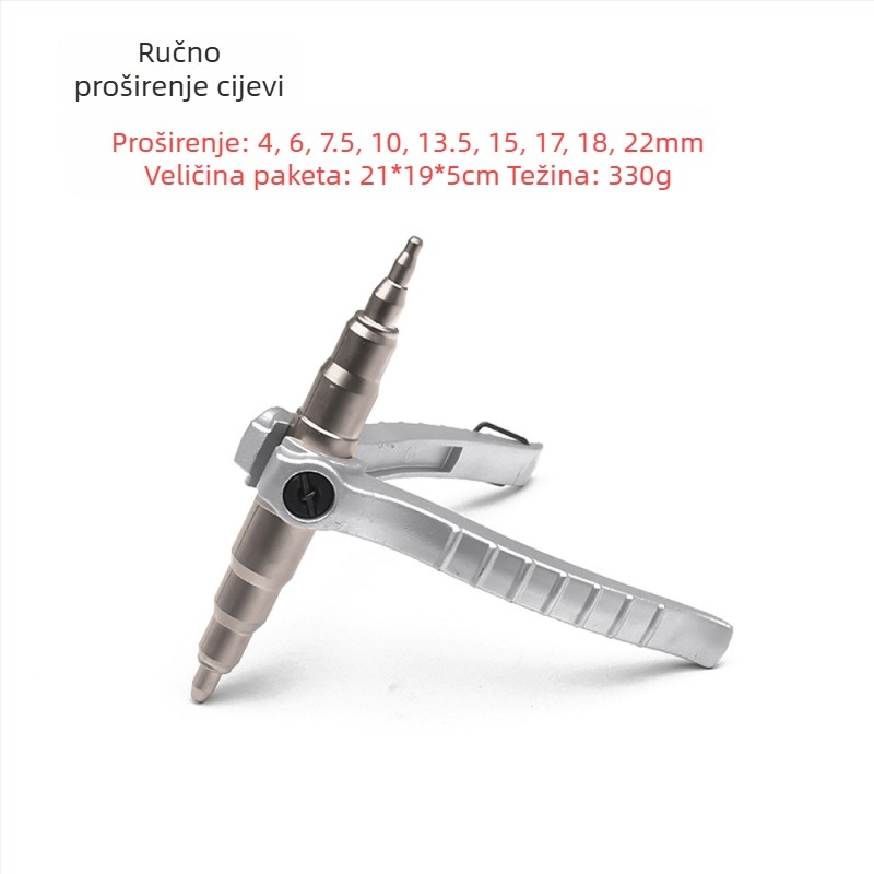 Alat za flare bakrenih cijevi, set od 10 komada, model CT-2029, flanširačka s 7 rupa