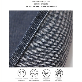 Kuhinjski fartuh bez rukava, japanskog stila, platneni fartuh, otporan na prljavštinu
