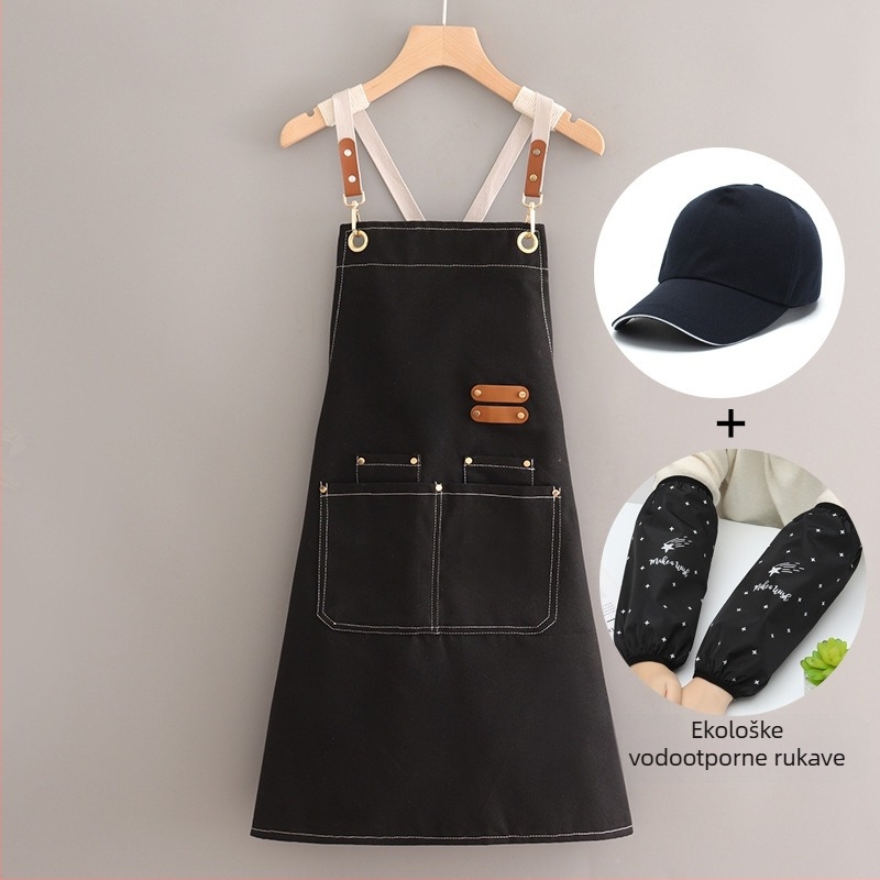 Kuhinjski fartuh bez rukava, japanskog stila, platneni fartuh, otporan na prljavštinu