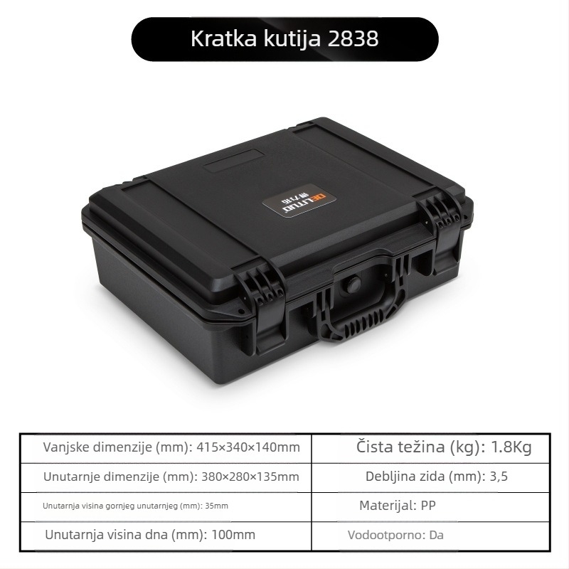 Zaštitna kutija za instrumente i opremu, vodootporna, prijenosna, visokokvalitetno sigurno skladištenje