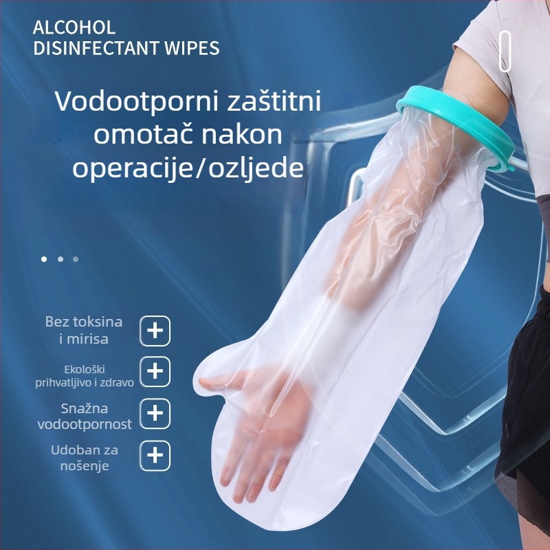 Sea Fly PICC vodootporan zaštitni kućište za rane za kupanje i postoperativnu njegu – PVC, PP i silikon, za nogu, prilagodljivo, 1 godina jamstva