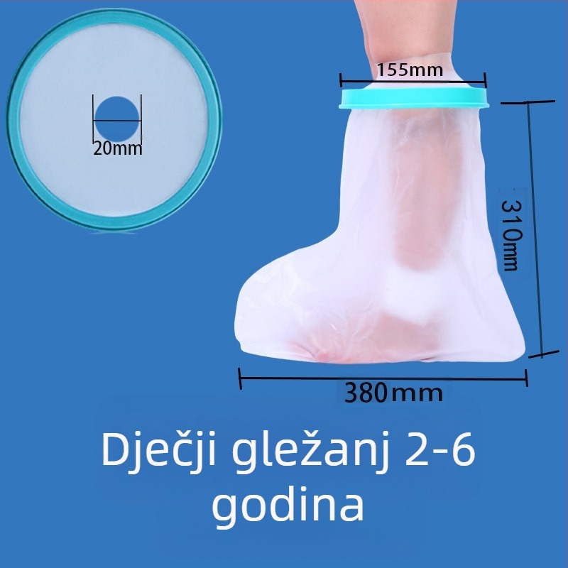 Sea Fly PICC vodootporan zaštitni kućište za rane za kupanje i postoperativnu njegu – PVC, PP i silikon, za nogu, prilagodljivo, 1 godina jamstva