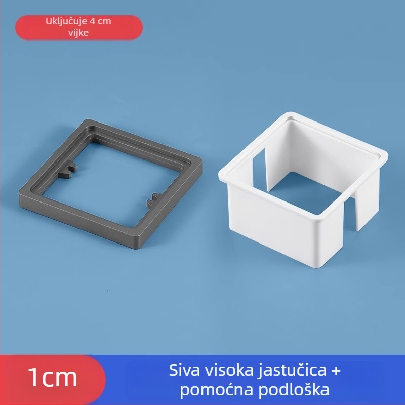 Ugrađena četverokutna električna kutija Type 86 s podižnim prstenom i brtvom za kutiju bez dna, kompatibilna s panelom prekidača.