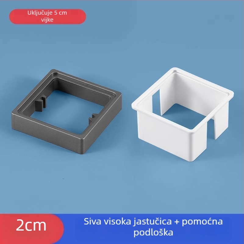 Ugrađena četverokutna električna kutija Type 86 s podižnim prstenom i brtvom za kutiju bez dna, kompatibilna s panelom prekidača.