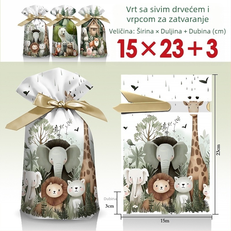 Torba za snack dar s graviranim otiskom na mliječno bijelom filmu, Salt Light marka