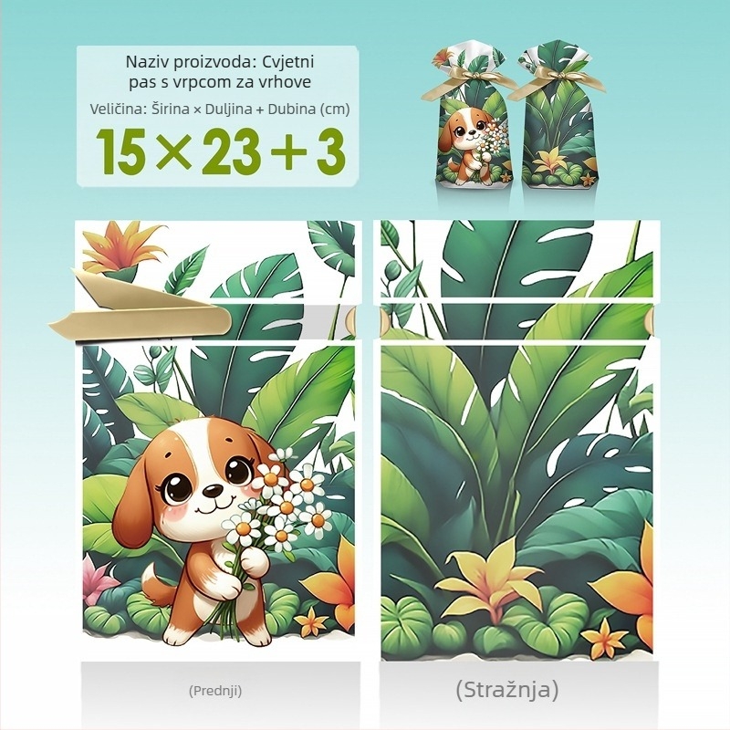 Torba za snack dar s graviranim otiskom na mliječno bijelom filmu, Salt Light marka