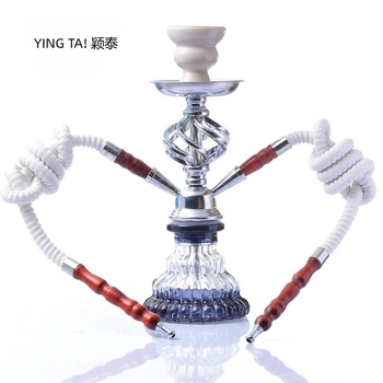 Hookah dodatak, metal, jednoslojni ili dvostruka cijev, okretna kuglasta dizajn, marka Yingtai