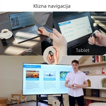 Bežični Bluetooth prsten uređaj za telefon – selfie, prebacivanje stranica, lajkovi i komentari; 2.4G/BT, doseg 10 m, Type-C, ABS, model D06, kompatibilan s Android, Apple, Microsoft