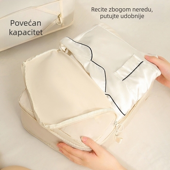 Šestodijelni set kompresijskih vrećica za putovanja – velike kapacitete za organizaciju odjeće, prenosivo skladištenje