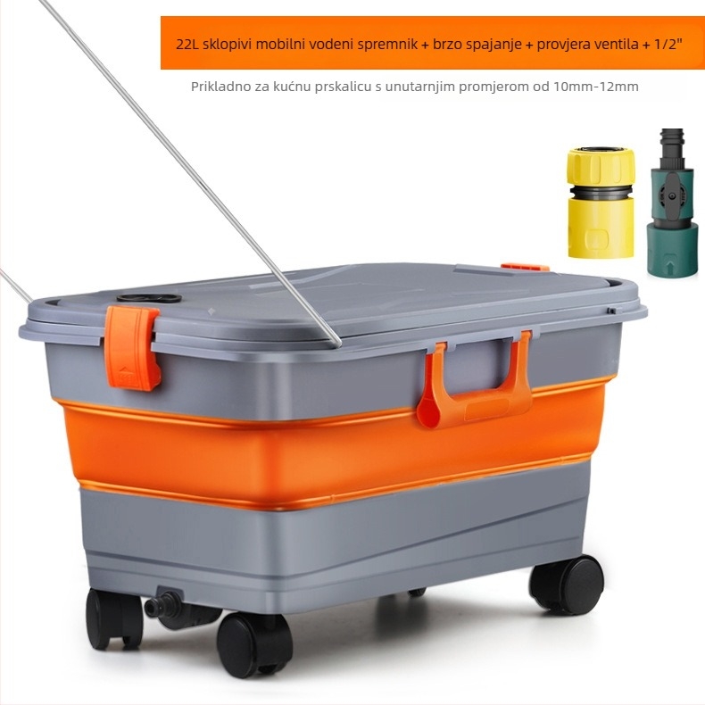 YiFun PP sklopiva kanta s Li-ion baterijom i vodnim pištoljem za visokotlačno pranje autom