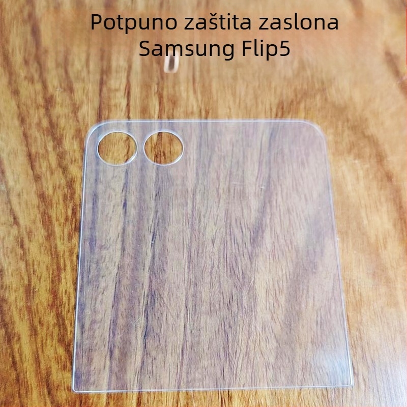 Kaljeno staklo zaštitnik prednjeg zaslona za vanjski zaslon Samsung Z Flip5 i mali zaslon Z Fold5, HD jasnoća, zaštita privatnosti, otisci prstiju otporan na pad