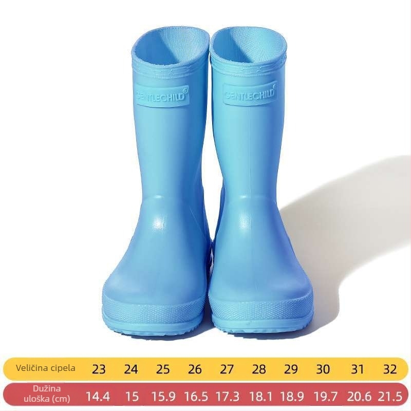 Dječje čizme za kišu, PVC gornji dio, visoki vrat, unisex, za jesen i zimu
