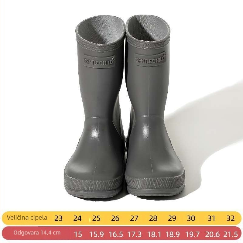 Dječje čizme za kišu, PVC gornji dio, visoki vrat, unisex, za jesen i zimu