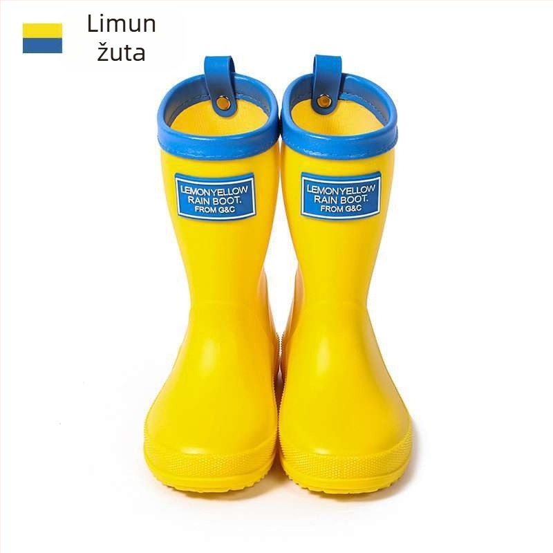 Dječje čizme za kišu, PVC gornji dio, visoki vrat, unisex, za jesen i zimu