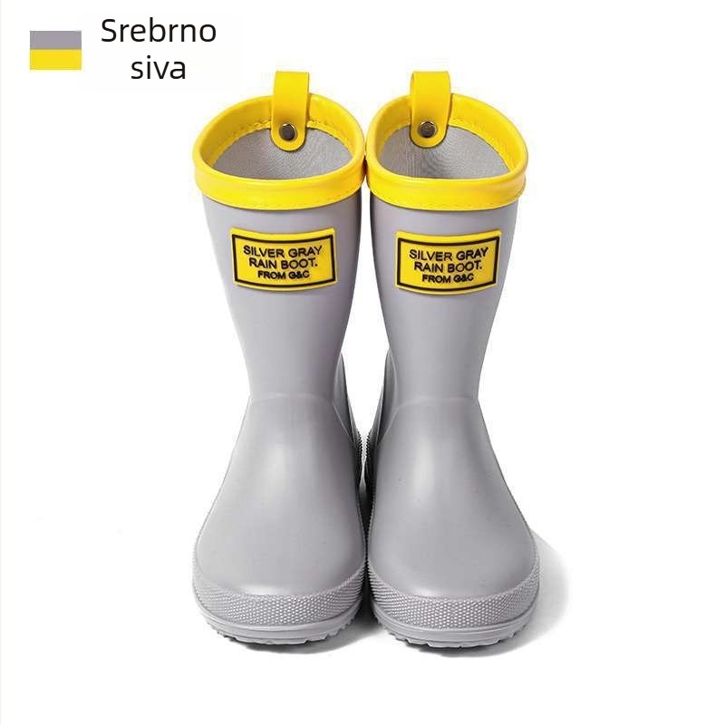 Dječje čizme za kišu, PVC gornji dio, visoki vrat, unisex, za jesen i zimu