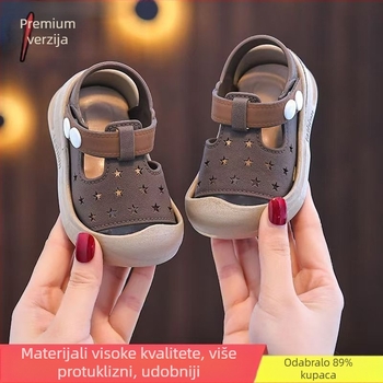 Slatke dječje sandale s Velcro kopčama, protivklizne i zaštita od udara, unisex, 1–3 godine