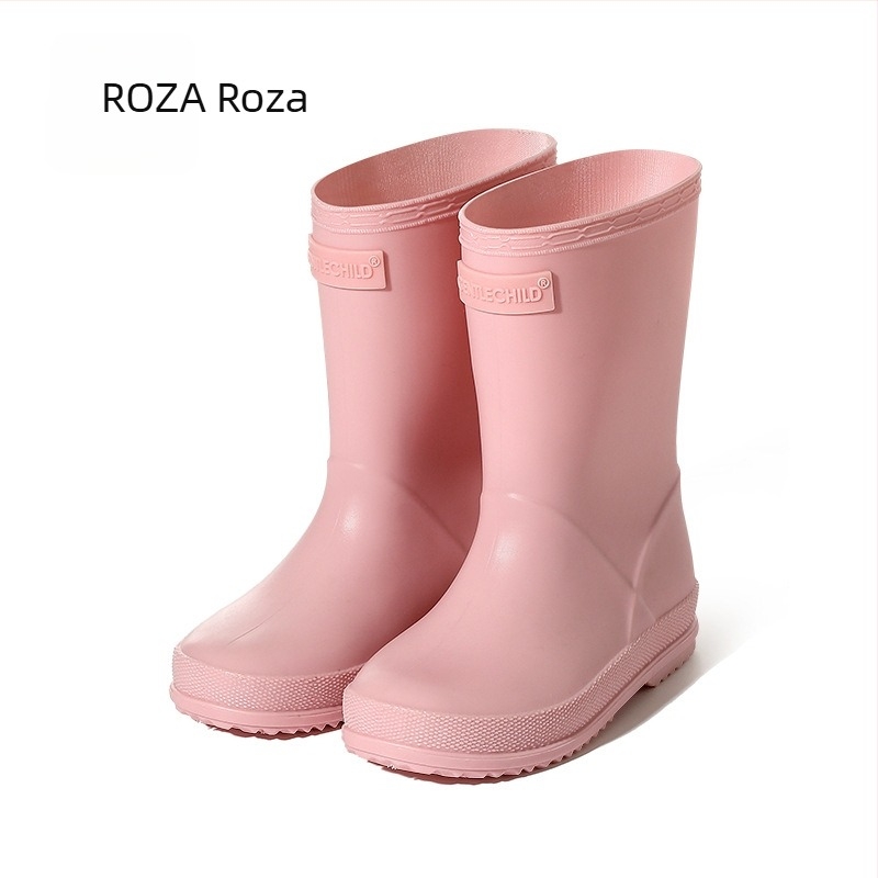 Dječje kišne čizme PVC vodonepropusne, protuklizne, mekane potplata, niski pet 1–3 cm
