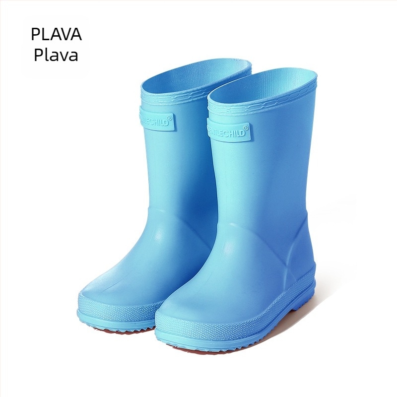 Dječje kišne čizme PVC vodonepropusne, protuklizne, mekane potplata, niski pet 1–3 cm