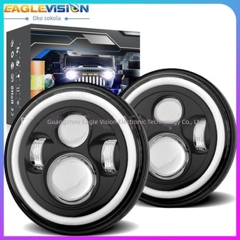 LED prednje svjetlo za automobil za Wrangler – off-road i motocikl, kućište od avionskog aluminija 6063 + PC leća, reflektirajuća čašica, 24V LED, model YSJ01-MMRDD, kompatibilno s Wranglerom i off-road vozilima