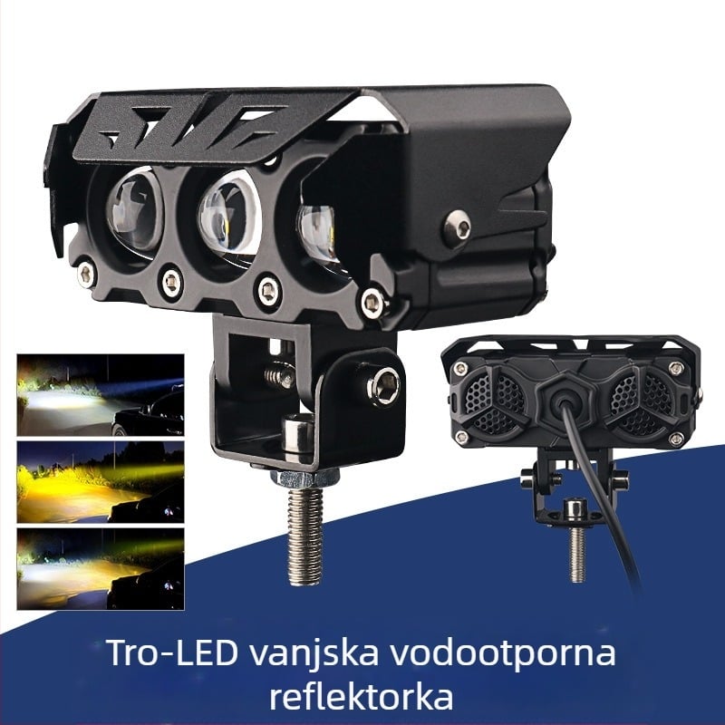 LED svjetlo za motocikl, 50W, 9–36V, 4000LM, IP68