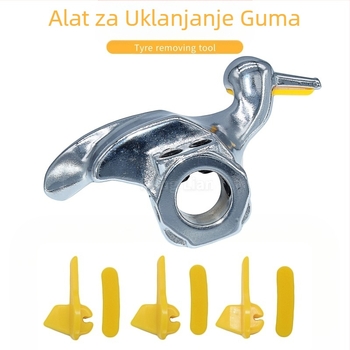 Alat za demontažu gume na automobilima – marka Henglian Manufacturing; materijal: lijevana čelična; težina: 0.8 kg; namjena: rukovanje gumama