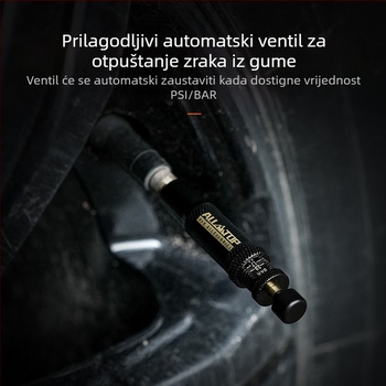 ALL-TOP digitalni ventil za ispuštanje zraka iz guma – olovka-stil, prenosna, raspon tlaka 0.7–2.1, kompatibilan sa svim modelima, funkcija ispuštanja