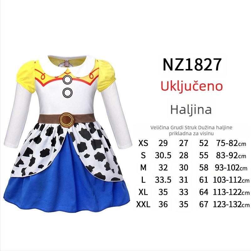 Woody kostim za obiteljsku scensku predstavu – odrasli i djeca, denim stil, ulični fashion, materijal Spandex i Nylon, glavni materijal <30%, drugi 30–50%, proljeće 2023