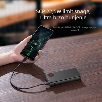 Baseus Adaman vanjska baterija 20000mAh Li-polymer, brzo punjenje 22,5W, QC3.0, Model 22