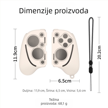 Silikonska zaštitna futrola za Razer Kishi Ultra gamecontroller, ubrizgano oblikovanje, 70 g, uključuje zaštitne poklopce