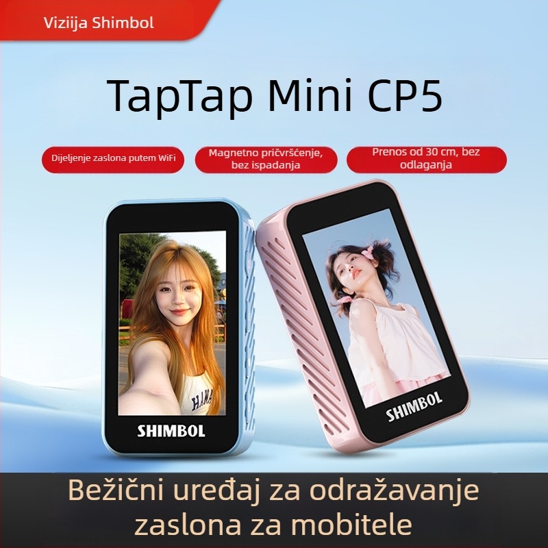 See peng CP5 mini – kompaktni selfie uređaj s displejem, ogledalom i projekcijom zaslona, s tajmerom za snimanje