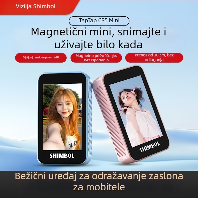 See peng CP5 mini – kompaktni selfie uređaj s displejem, ogledalom i projekcijom zaslona, s tajmerom za snimanje