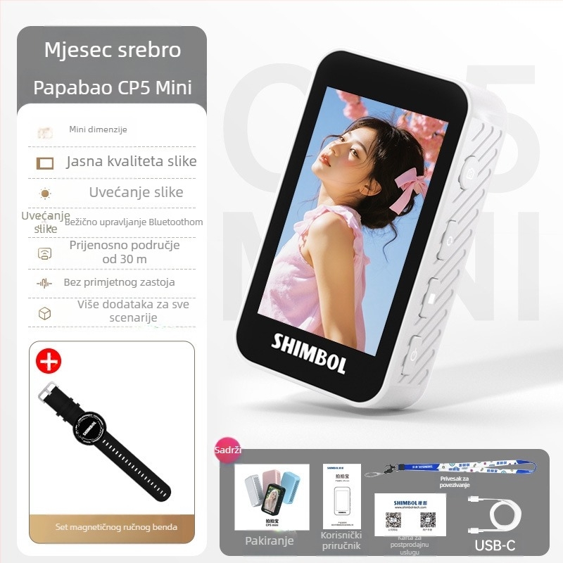 See peng CP5 mini – kompaktni selfie uređaj s displejem, ogledalom i projekcijom zaslona, s tajmerom za snimanje