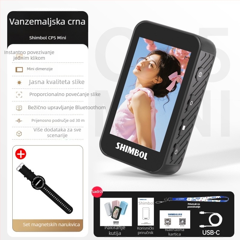 See peng CP5 mini – kompaktni selfie uređaj s displejem, ogledalom i projekcijom zaslona, s tajmerom za snimanje