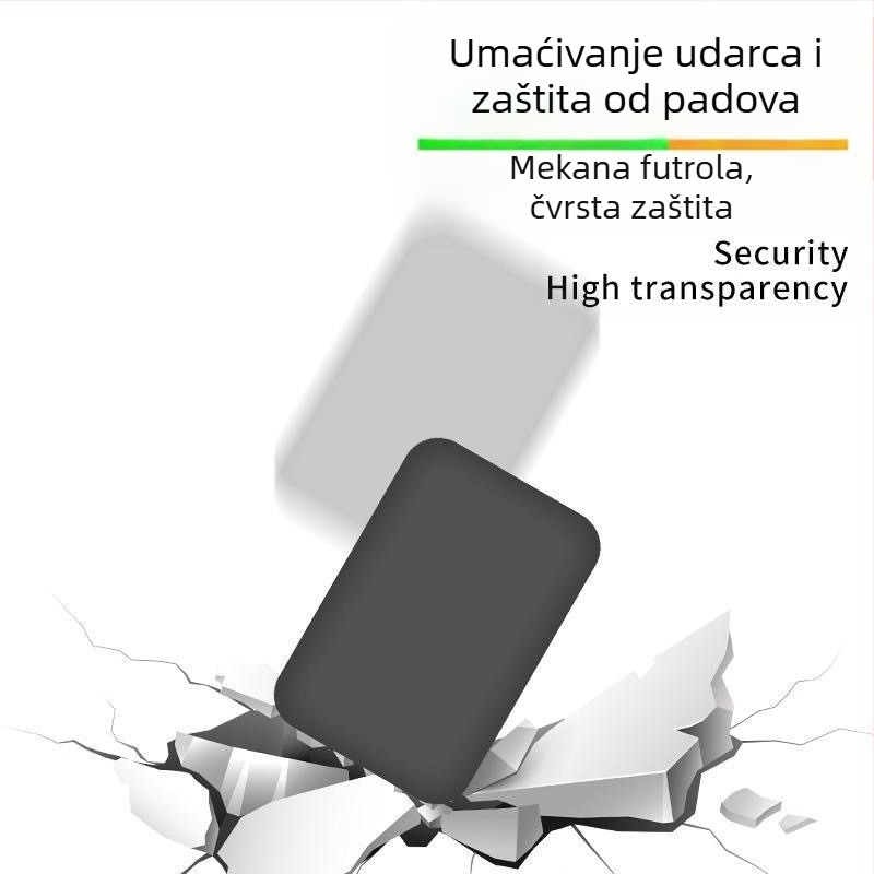 MagSafe bežični vanjski power bank zaštitna futrola za Apple – TPU, injekcijsko oblikovanje, otporna na padove, otporna na otiske prstiju, kreativan dizajn