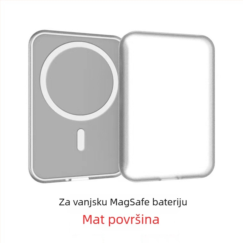 MagSafe bežični vanjski power bank zaštitna futrola za Apple – TPU, injekcijsko oblikovanje, otporna na padove, otporna na otiske prstiju, kreativan dizajn