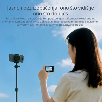 CP5 II Stražnji alat za selfie za mobitel, bežična projekcija zaslona, maksimalna nosivost 2–5 kg, težina 62 g