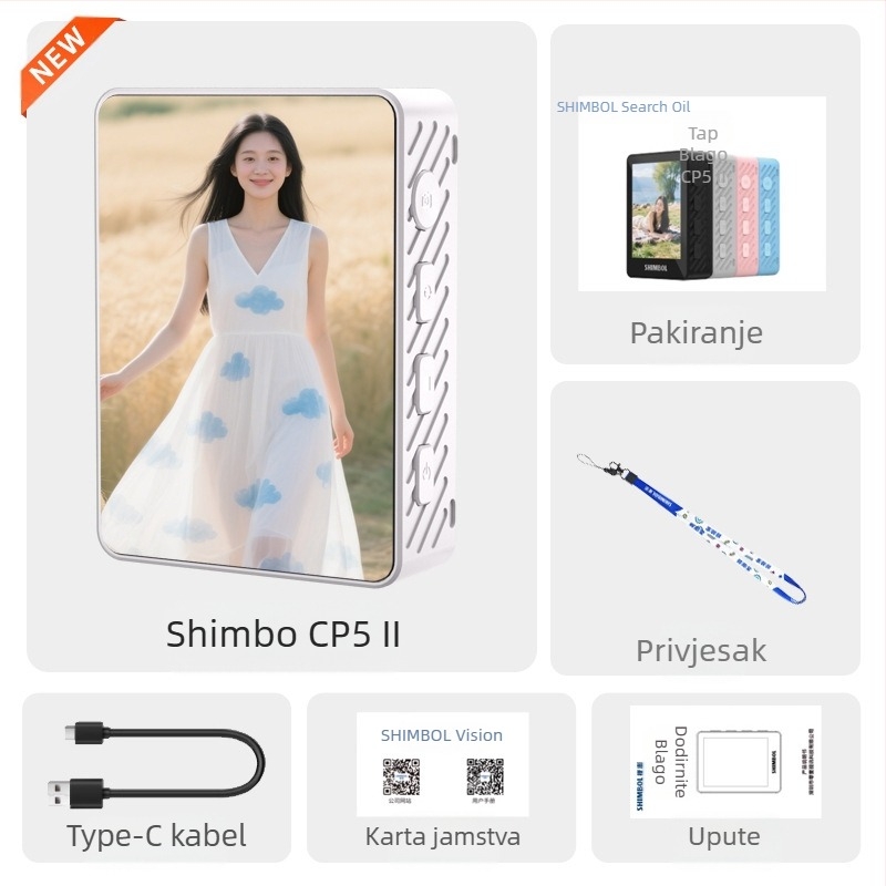 CP5 II Stražnji alat za selfie za mobitel, bežična projekcija zaslona, maksimalna nosivost 2–5 kg, težina 62 g