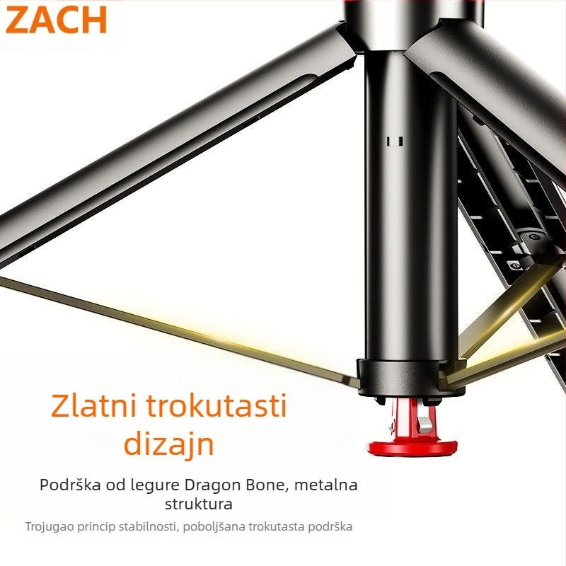 Stativ za fotografiju i video s ABS + aluminijska legura, stabilizacija slike, ugrađeno svjetlo, Bluetooth, daljinski upravljač