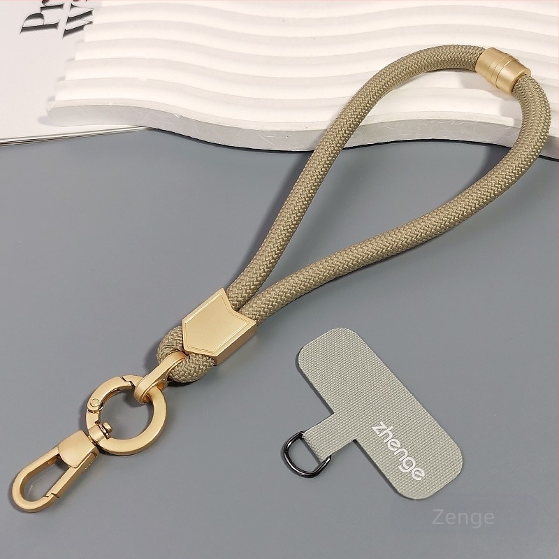 Jane grids Lanyard za telefon, podesivi kaiš za zglob, kratka pletena užad, geometrijski privjesak, višenamjenski vanjski dodatak