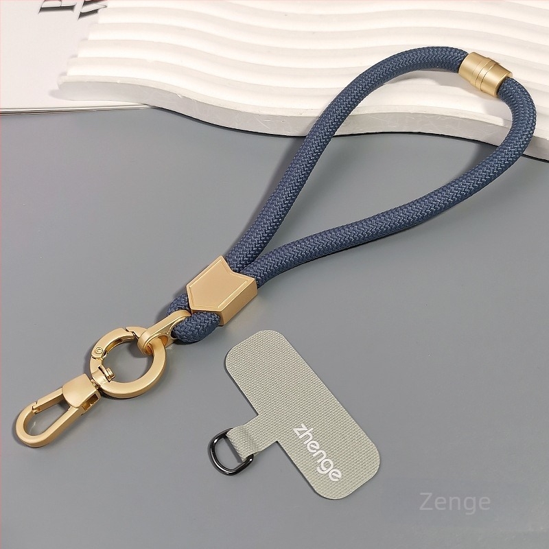 Jane grids Lanyard za telefon, podesivi kaiš za zglob, kratka pletena užad, geometrijski privjesak, višenamjenski vanjski dodatak