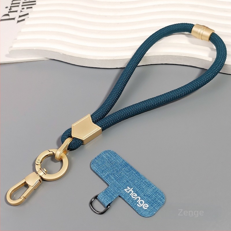 Jane grids Lanyard za telefon, podesivi kaiš za zglob, kratka pletena užad, geometrijski privjesak, višenamjenski vanjski dodatak