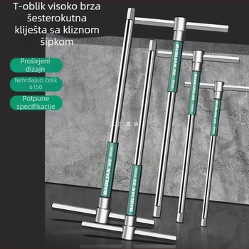 T-oblik ključ sa šesterokutnom glavom, visoke brzine
