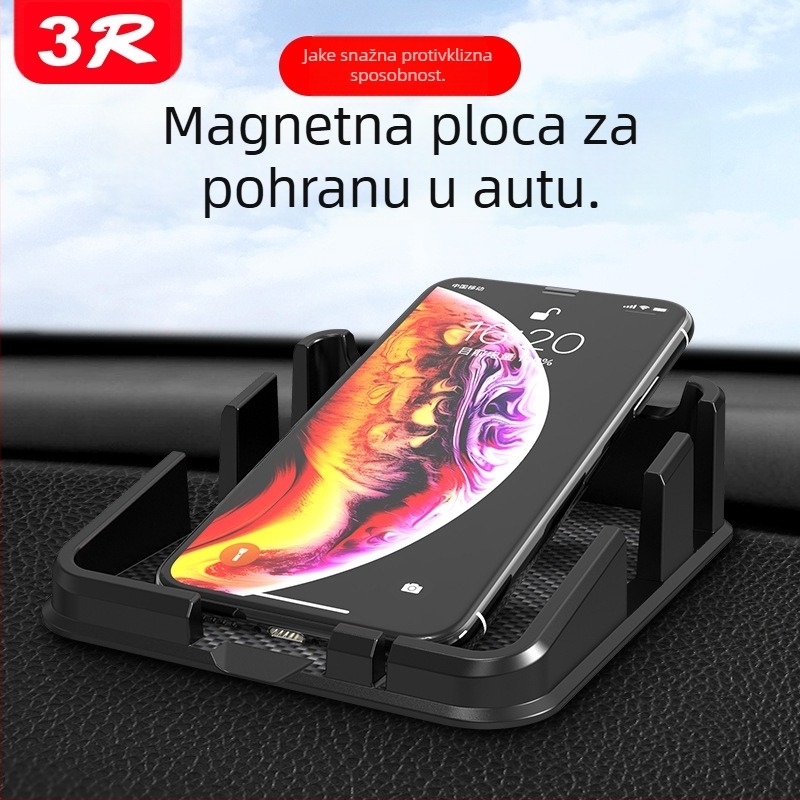 Silikonska anti-slip podložka za ključeve automobila i telefon – Brend 3R, Personalizirano logotipiranje, Silikon materijal, Licencirana privatna marka