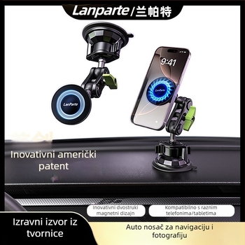 MagSafe magnetski držač za automobil na telefon s usisnom čašicom – nosač na ploču upravljača, za mobitel, tablet i navigaciju, 15W