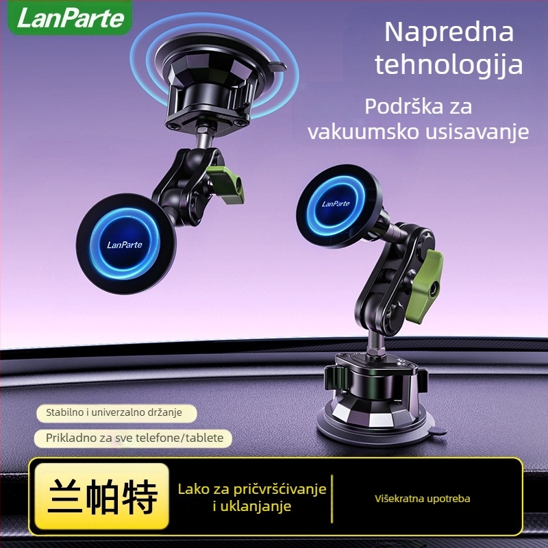 MagSafe magnetski držač za automobil na telefon s usisnom čašicom – nosač na ploču upravljača, za mobitel, tablet i navigaciju, 15W