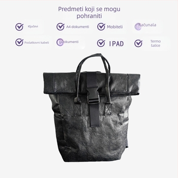 Izuzetno lagan vodootporan ranac od DuPont papira za poslovnu i svakodnevnu upotrebu, torba za prijenosno računalo od 16 inča, unisex