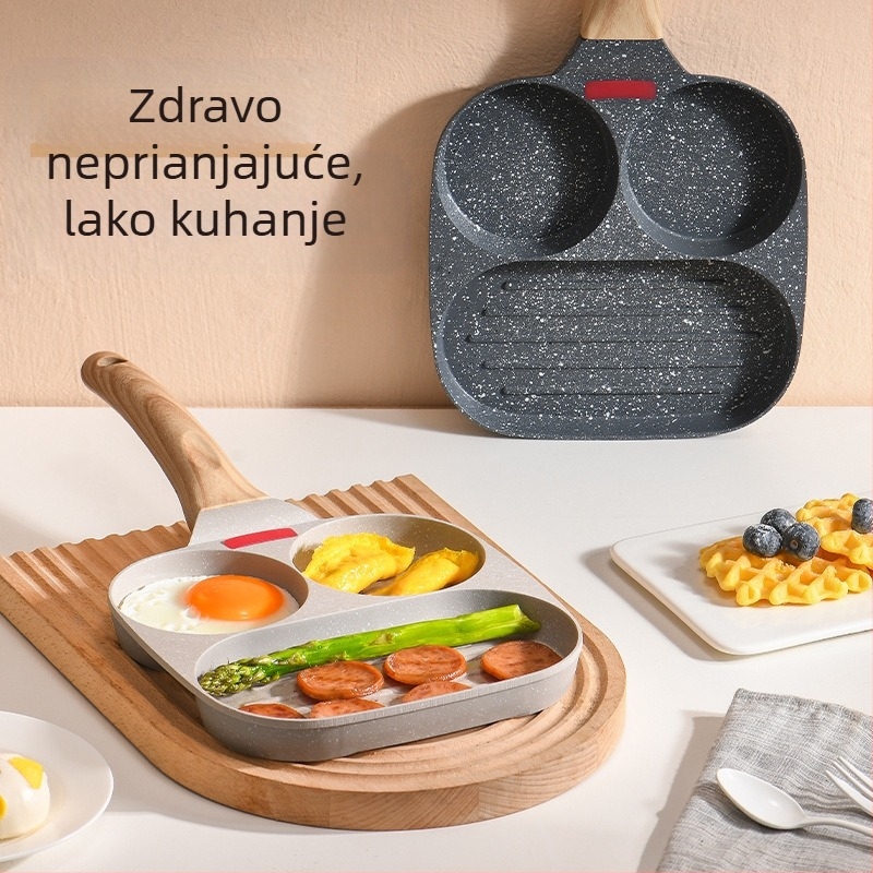 OTTOGI Neprijanjivi tiganj za doručak – jaja i burgerima, aluminijska legura